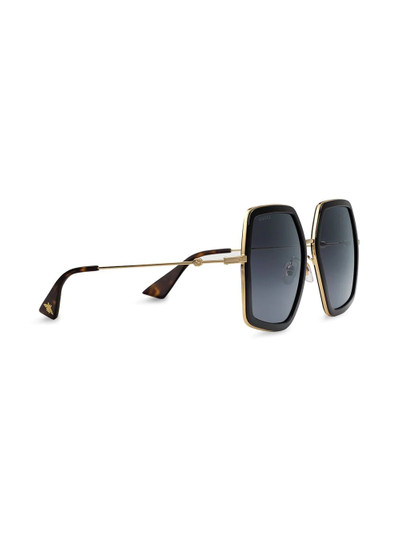 GUCCI oversized square-frame sunglasses outlook