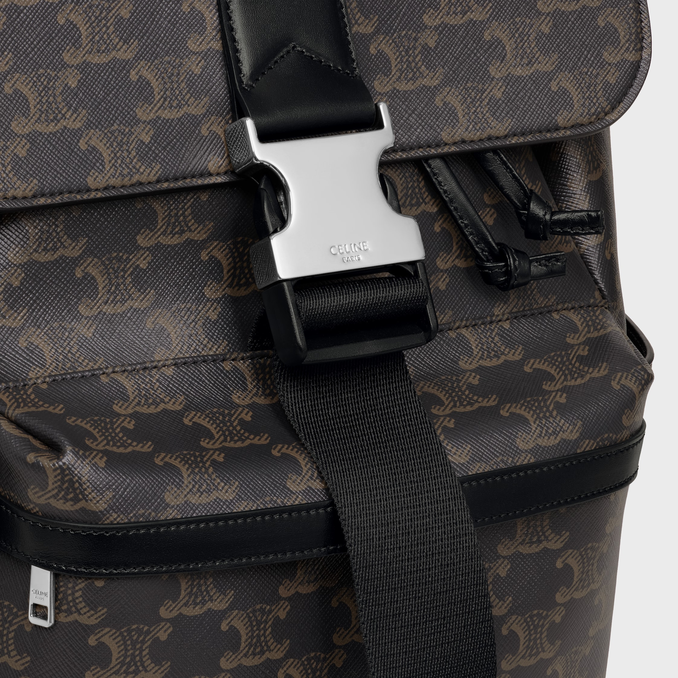 BACKPACK IN TRIOMPHE CANVAS AND CALFSKIN - 4