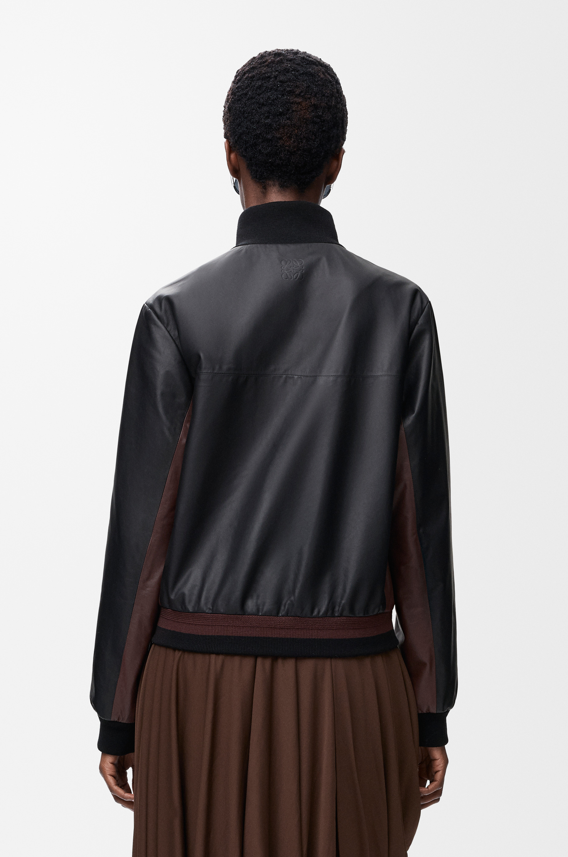 Cropped jacket in nappa lambskin - 4
