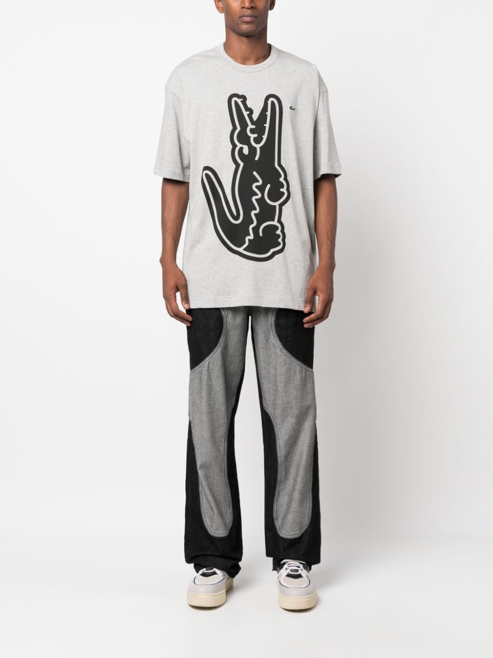 x Lacoste graphic-print cotton T-shirt - 2