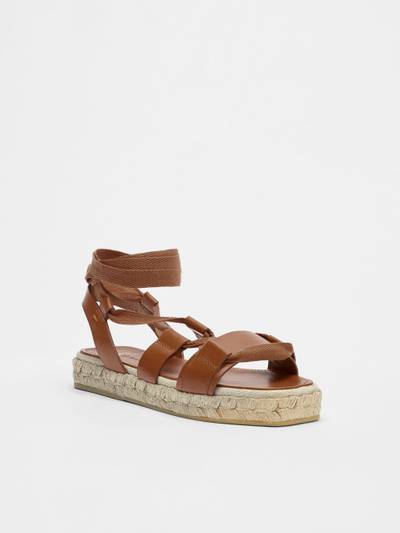 Max Mara Nappa leather sandals outlook