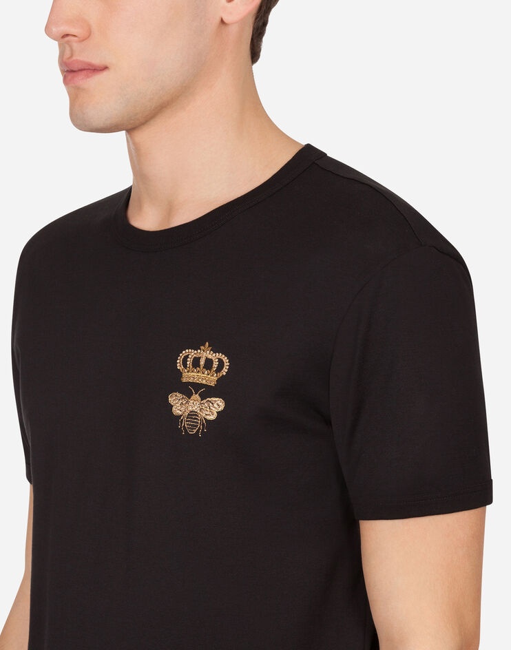 Cotton T-shirt with embroidery - 4