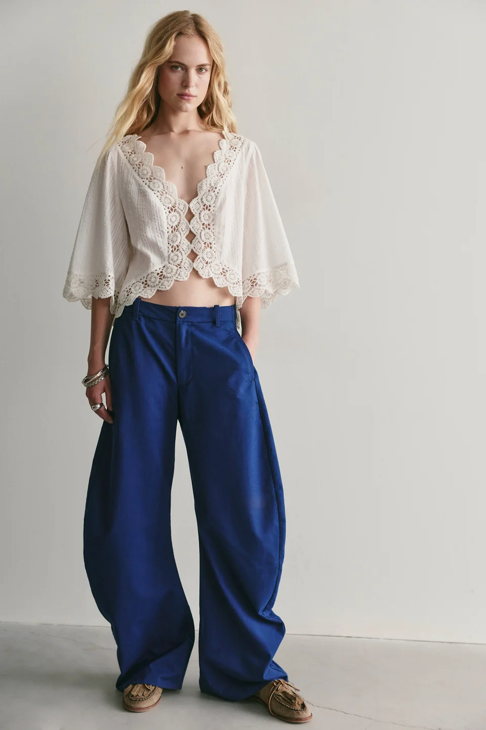Spotlight Menswear Striped Barrel Trousers - 1