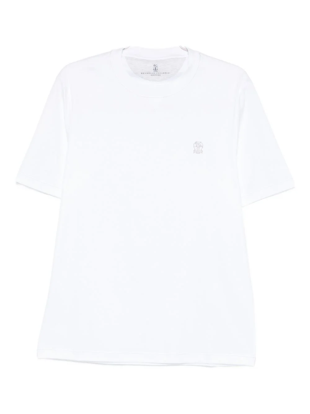 Brunello Cucinelli Men Logo Cotton T-Shirt - 1