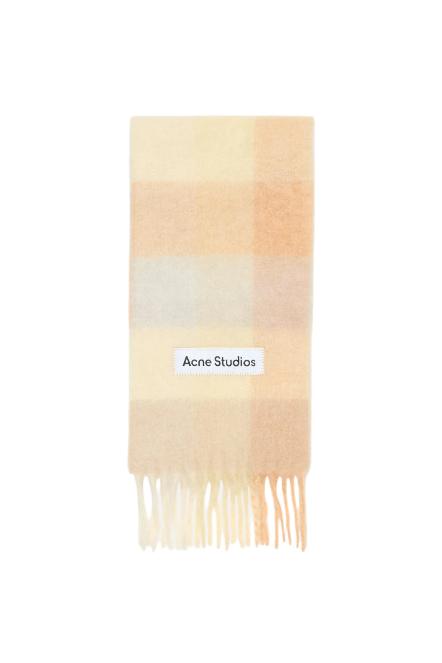 MOHAIR CHECKED SCARF - 1