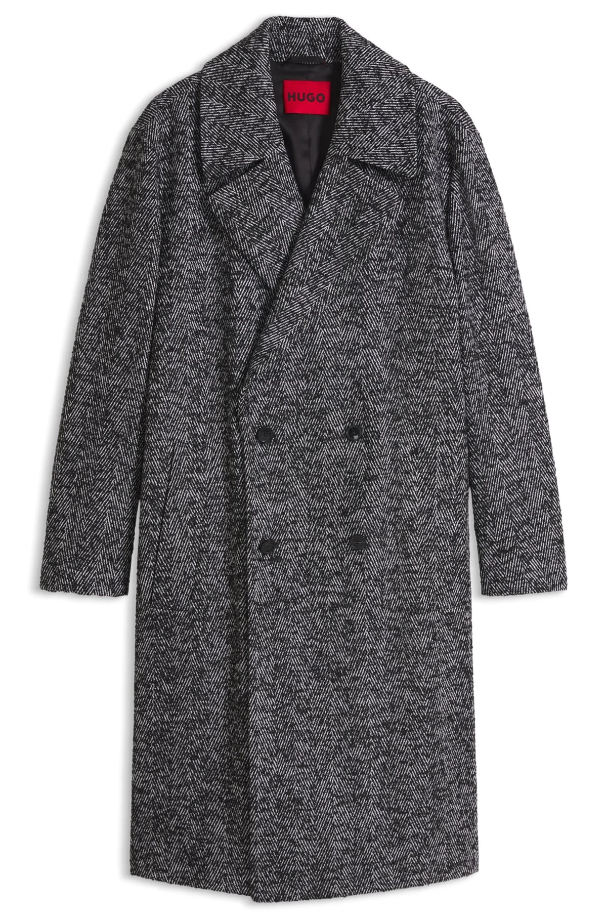 DOUBLE-BREASTED COAT IN A VIRGIN-WOOL BLEND - 1