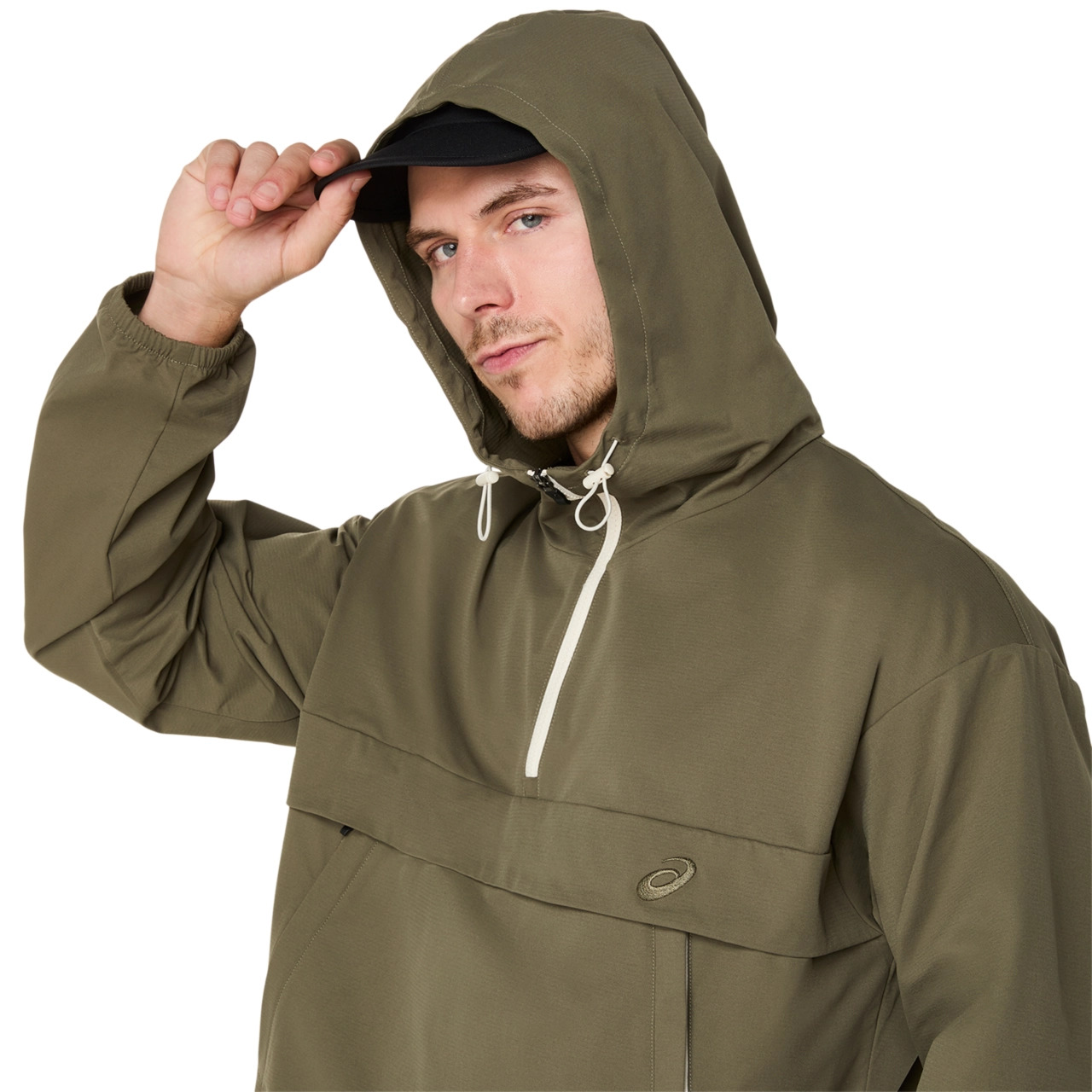 DOUBLE WEAVE RELAXED PULL OVER JACKET - 4