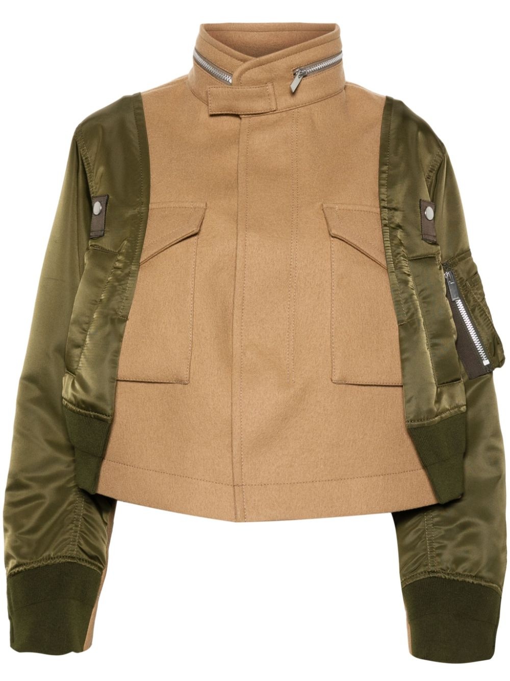 contrast-panel jacket - 1