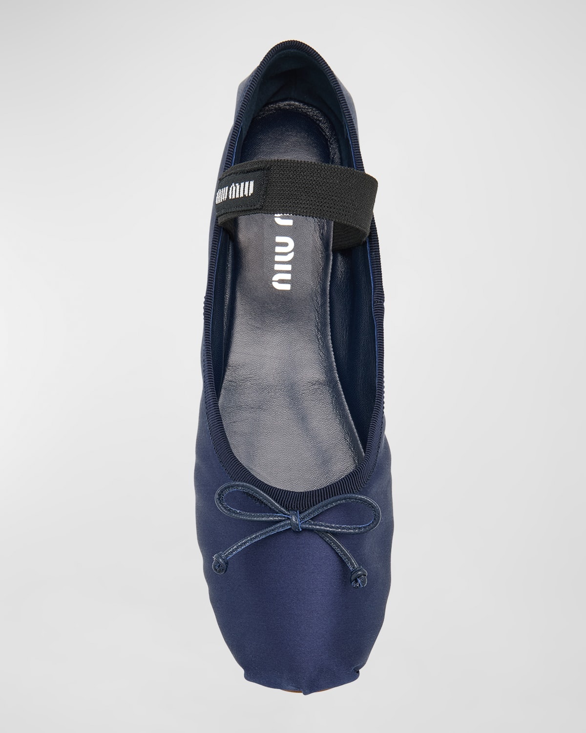 Satin Bow Ballerina Flats - 7
