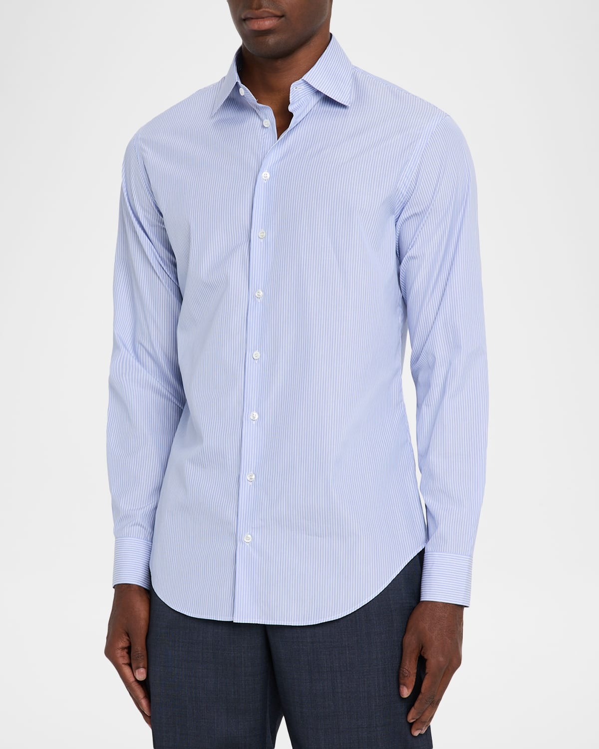 Men's Majesty Cotton Vertical Stripe Dress Shirt - 4