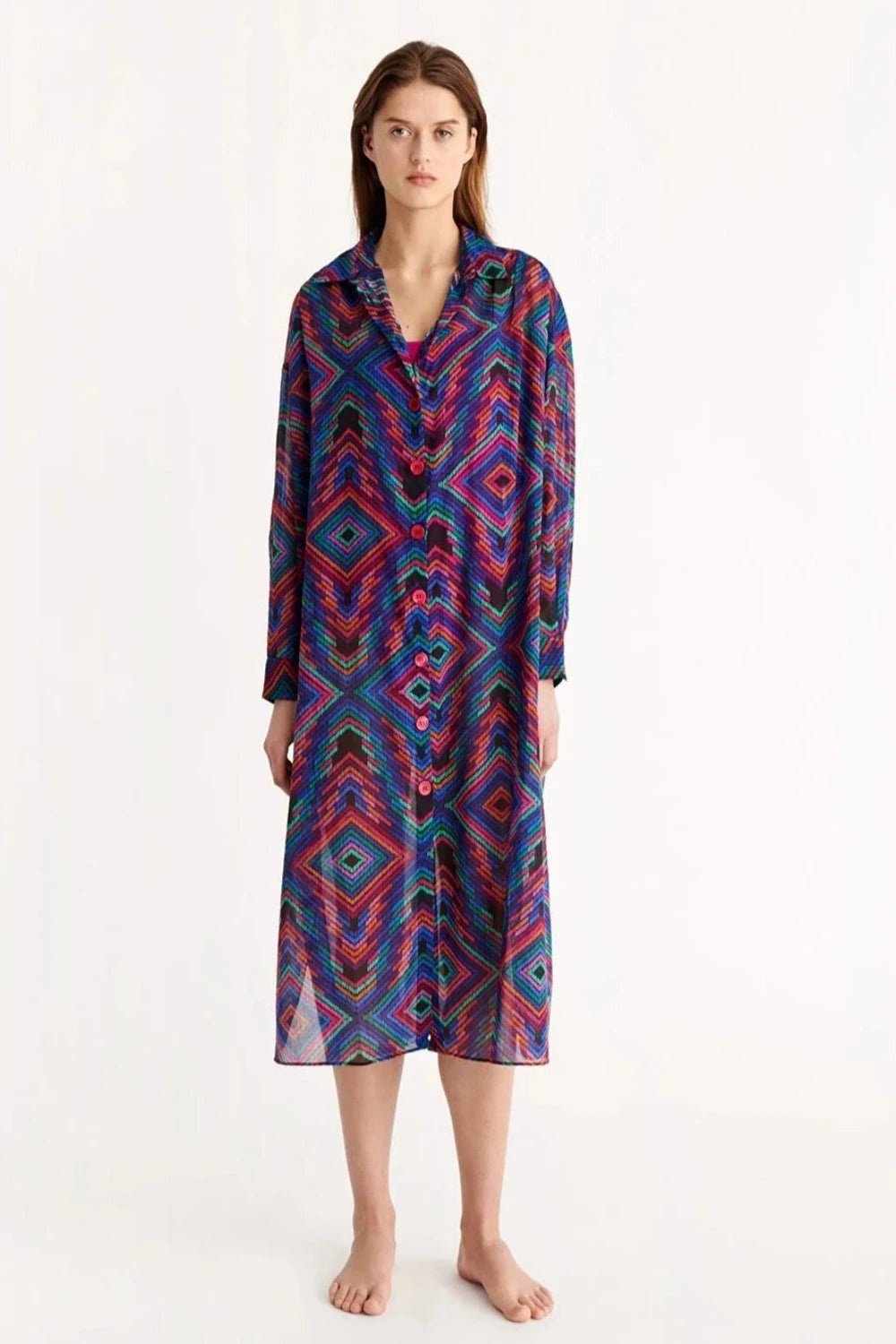 DJ Long Dress Rainbow Print - 3