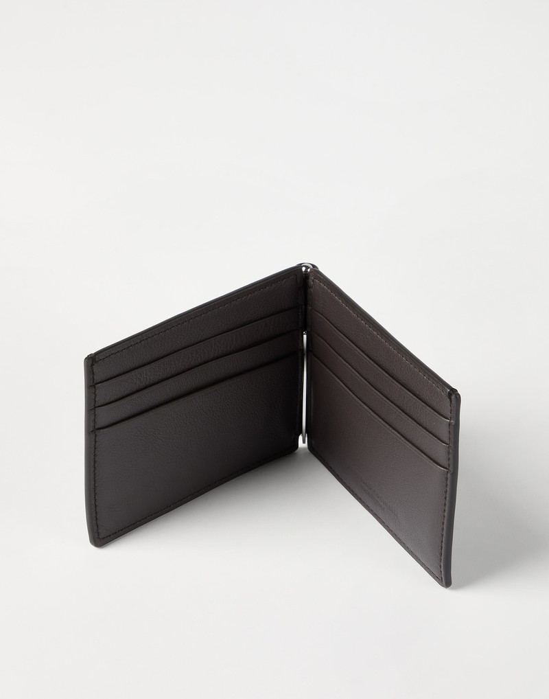 Smooth calfskin money clip wallet 3