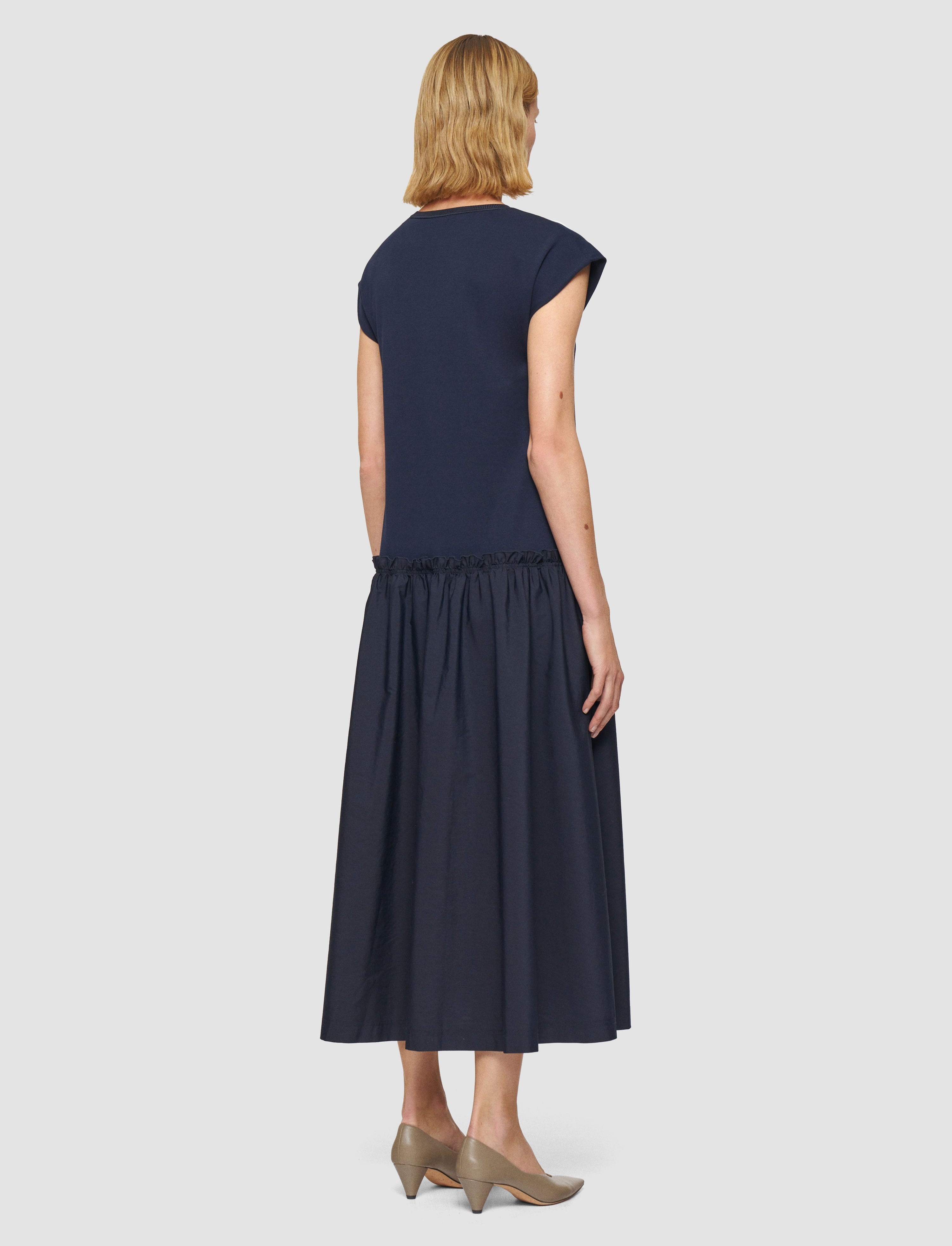 Poplin Jersey Dress - 3