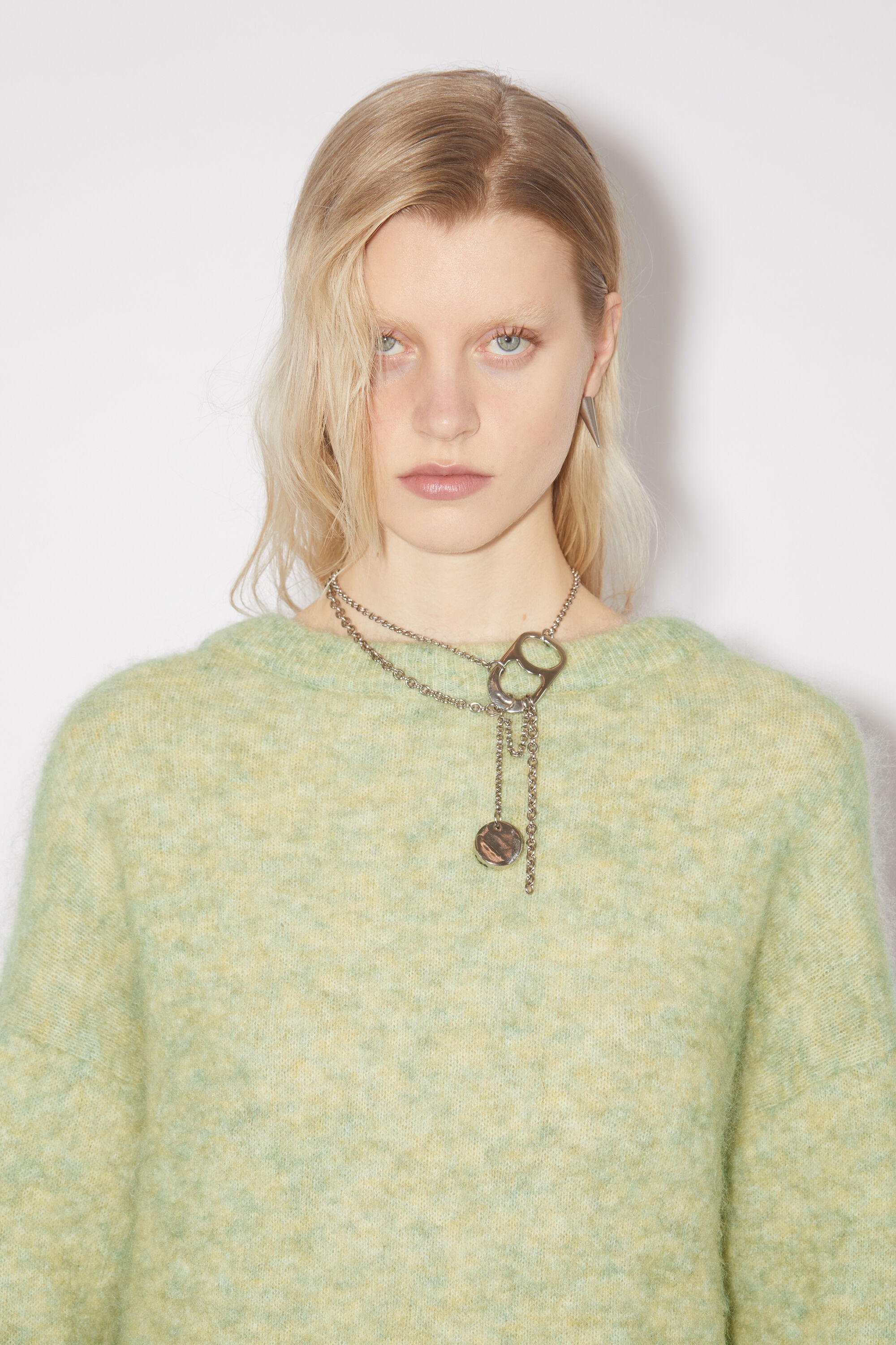 Wool mohair jumper - Pistachio Green - 5