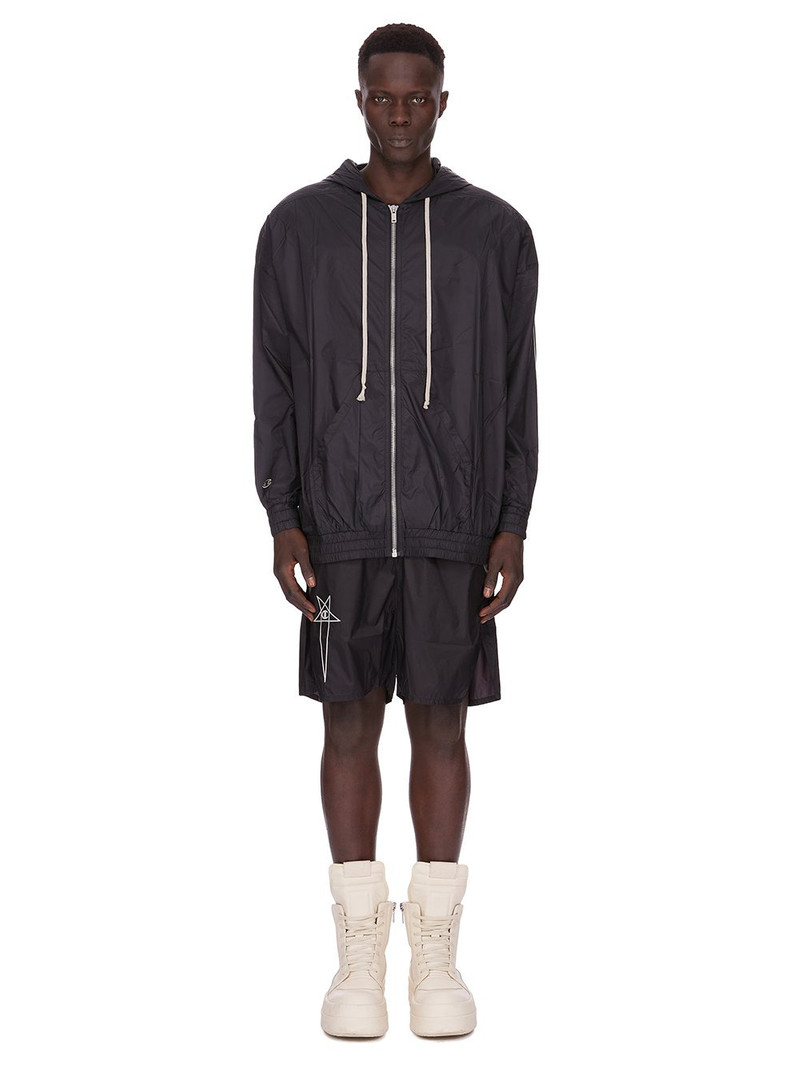Rick Owens Black Champion Edition Taffeta Shorts outlook