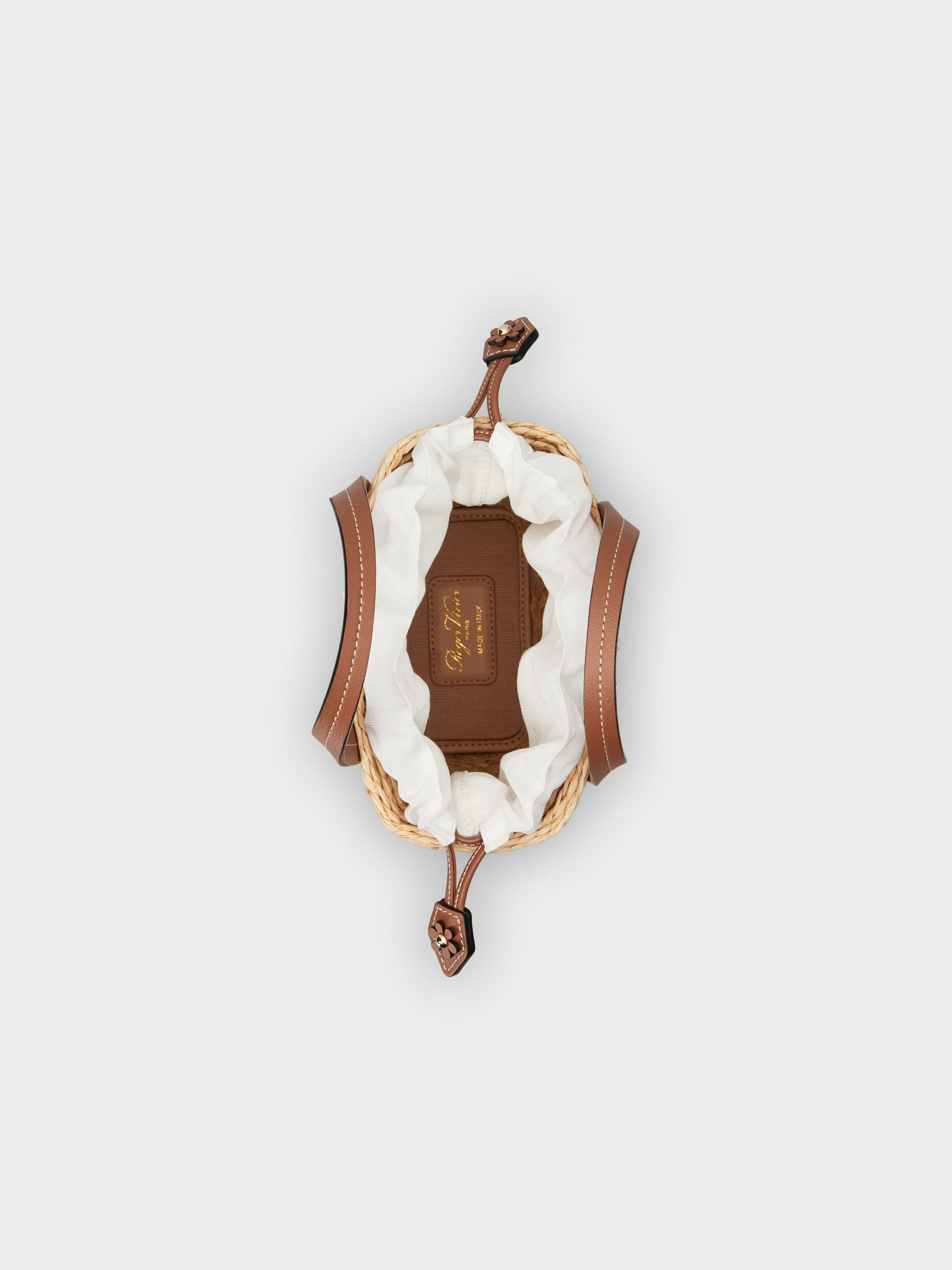 Viv' Skate Bucket Bag in raffia - 6