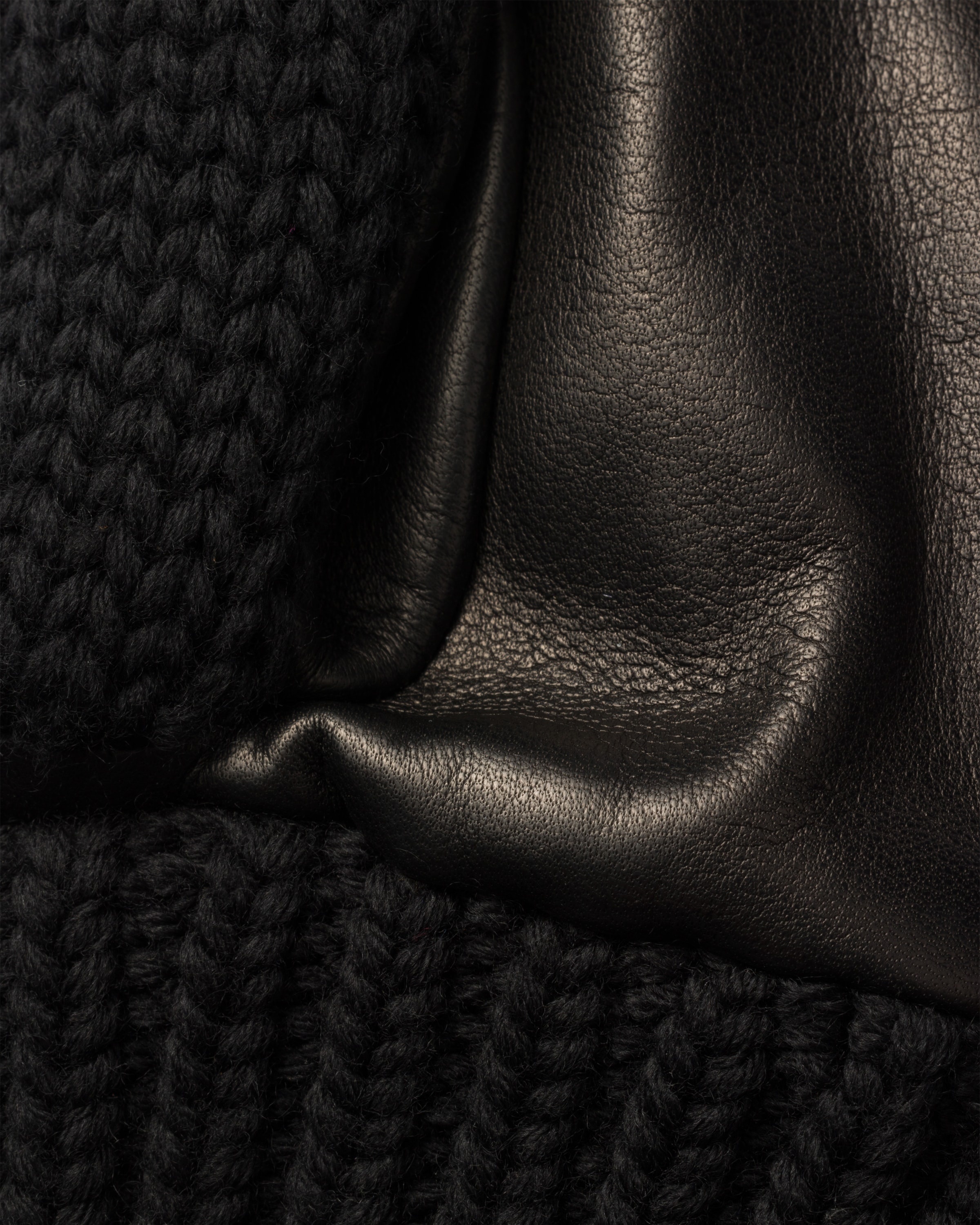 Wool and nappa leather gloves - 2