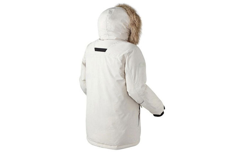 New Balance New Balance Windproof Long Down Parka Jacket 'White' NBNPA43053-IV outlook