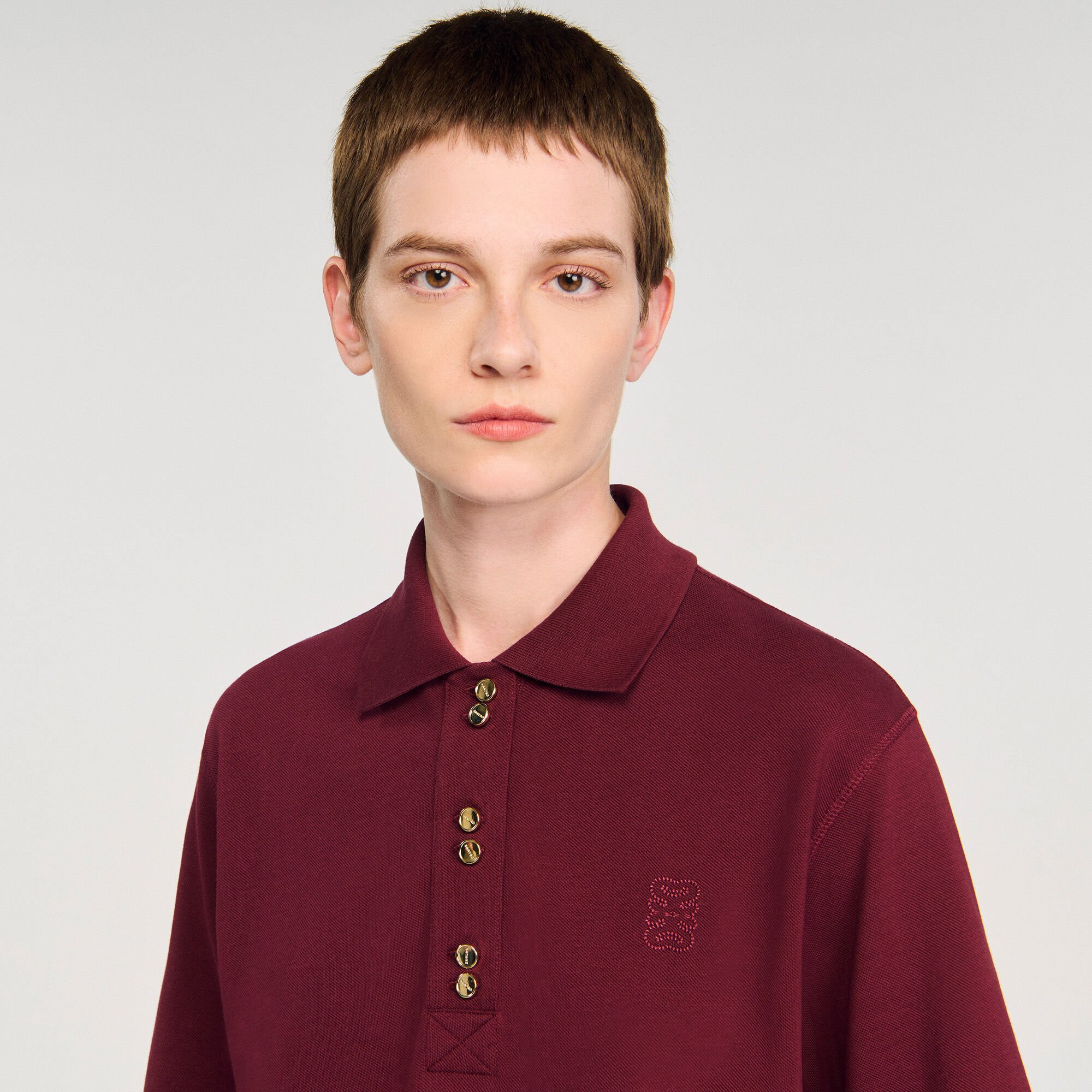 POLO SHIRT WITH DECORATIVE BUTTONS - 3