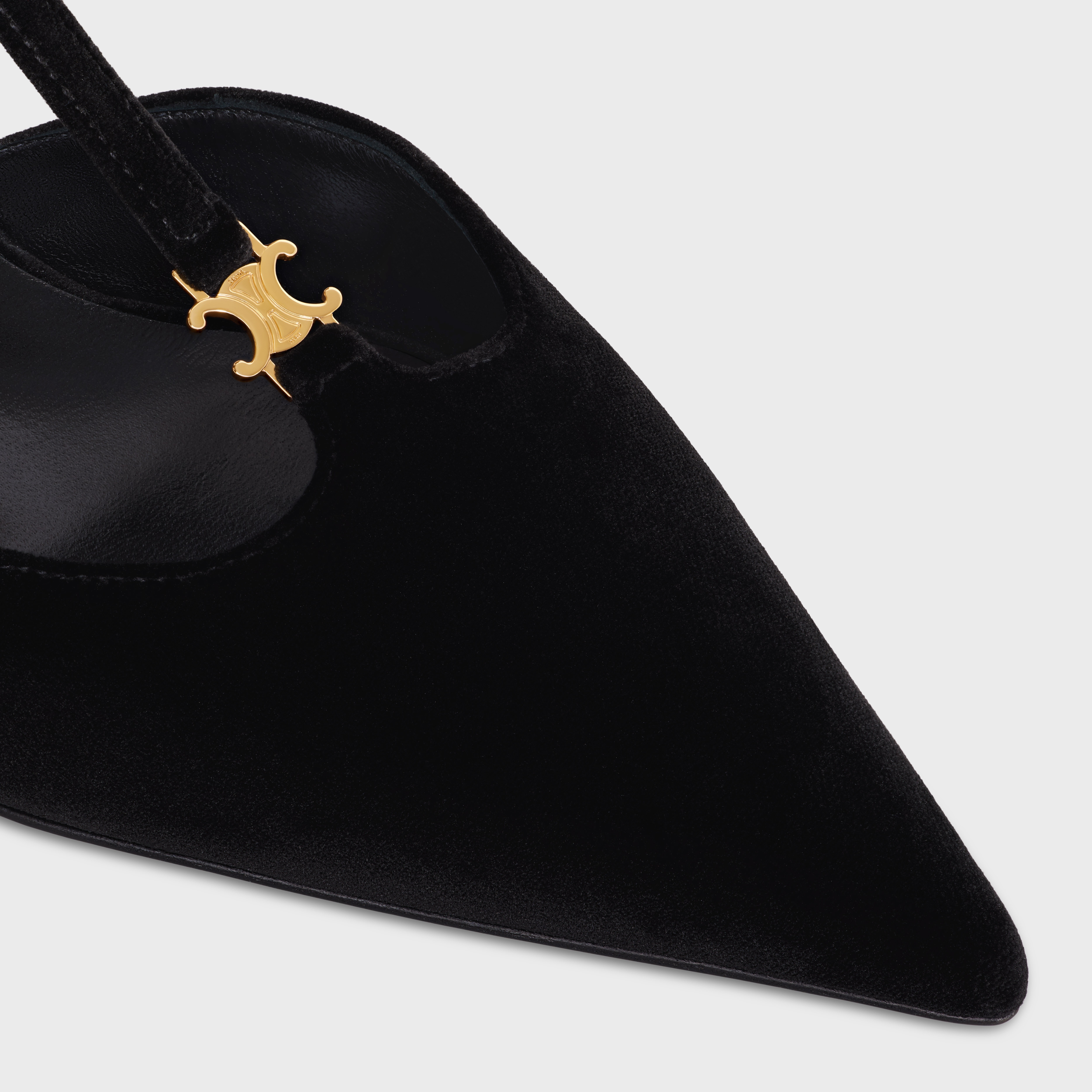 CELINE KITTEN T-BAR STRAP PUMP in VELVET - 4