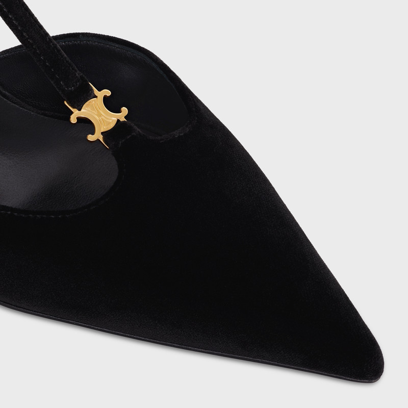 CELINE KITTEN T-BAR STRAP PUMP in VELVET 4