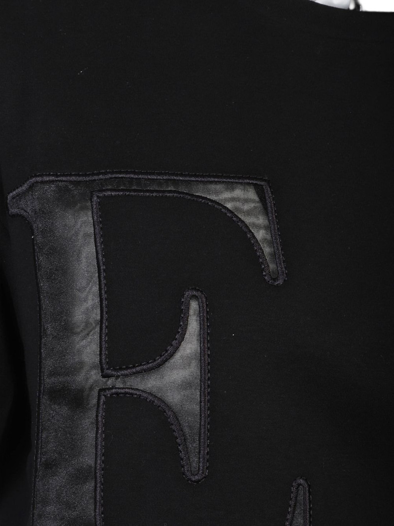 letter-appliqué T-shirt 3