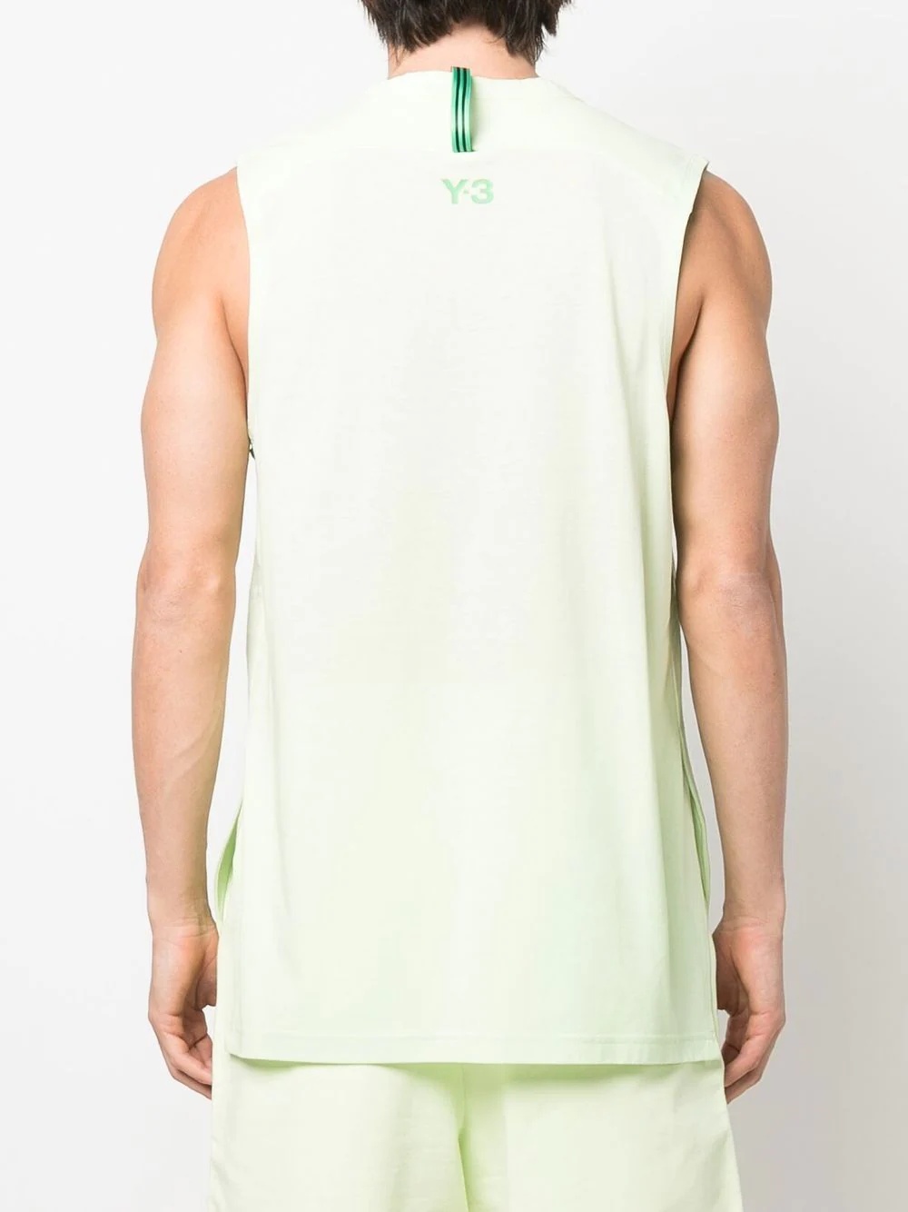 logo-print cotton vest - 4