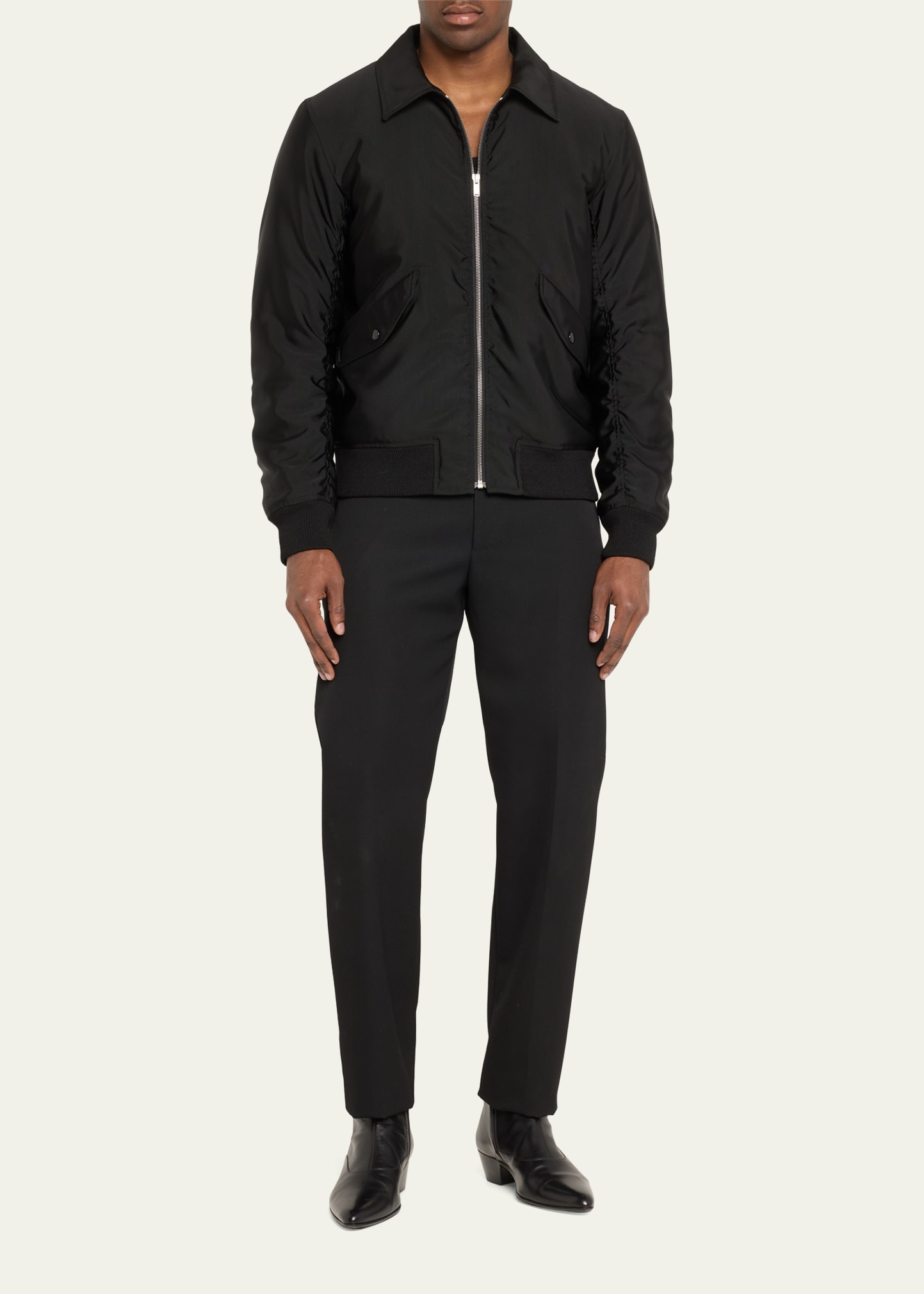 Men's Faille Bomber Jacket - 2
