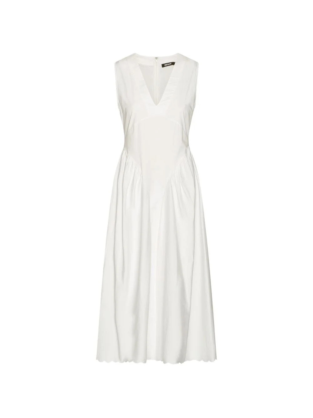 V-neck sleeveless midi dress - 1