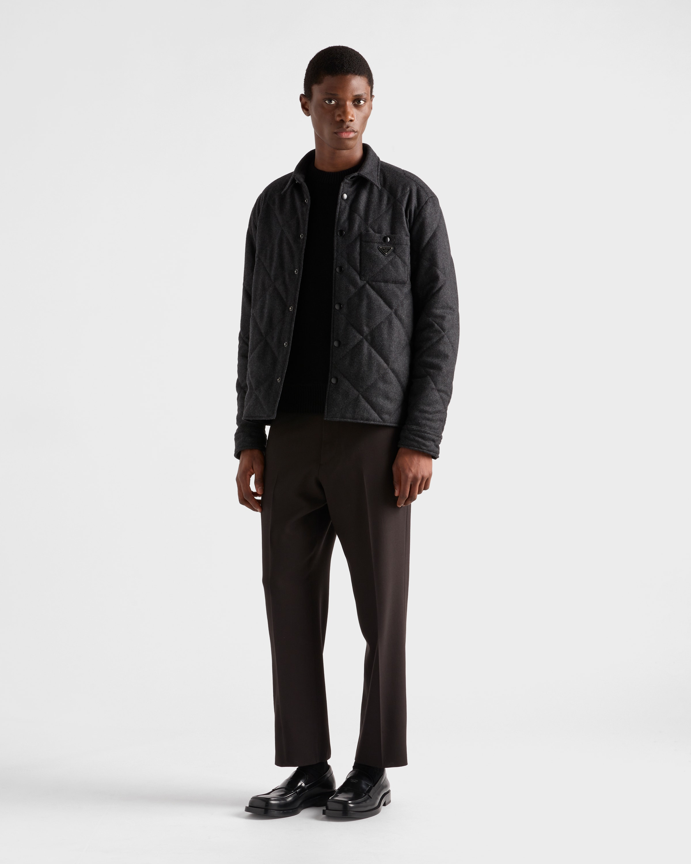 Padded cashmere shirt - 2