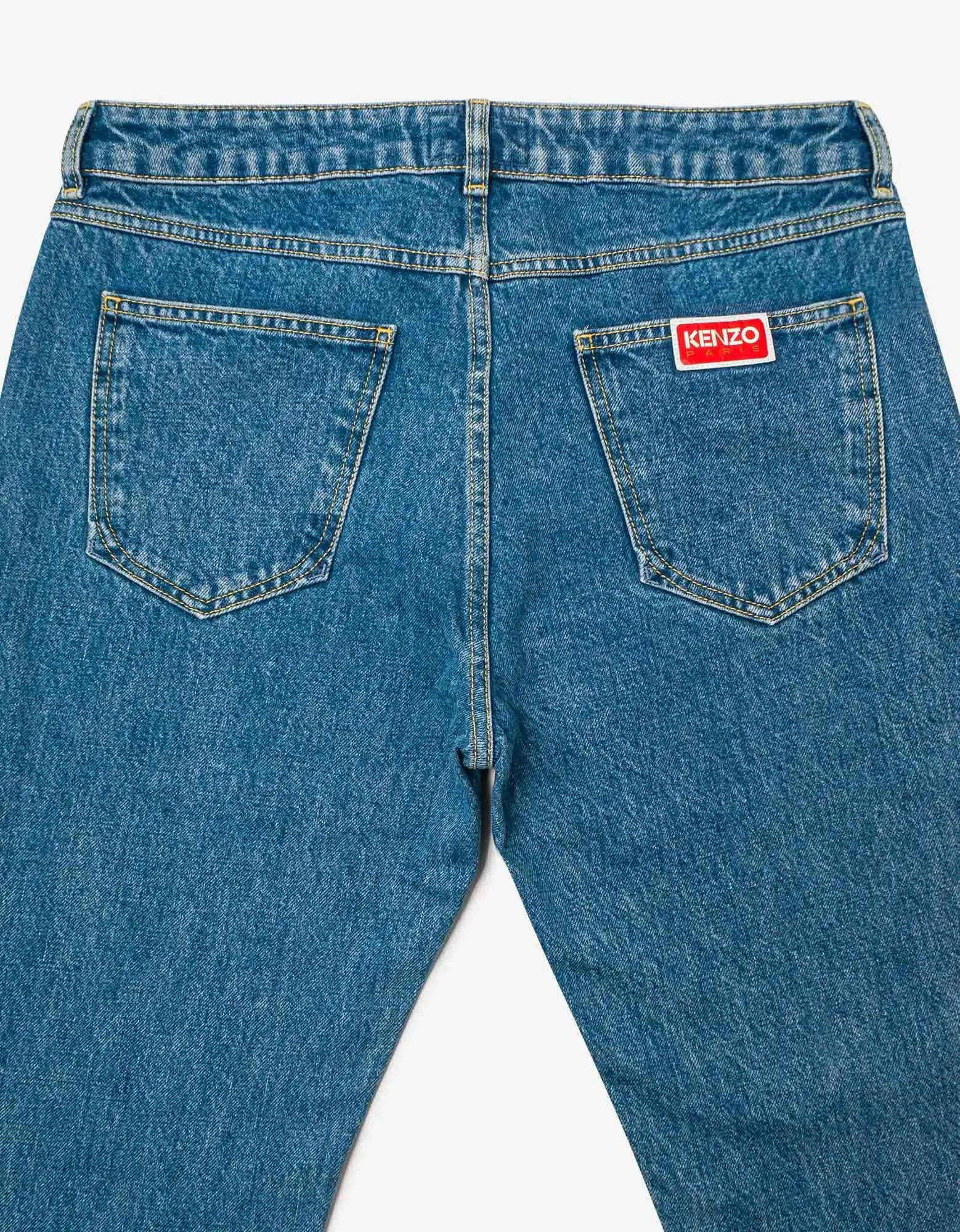 Kenzo Light Blue Bara Slim Fit Jeans - 4
