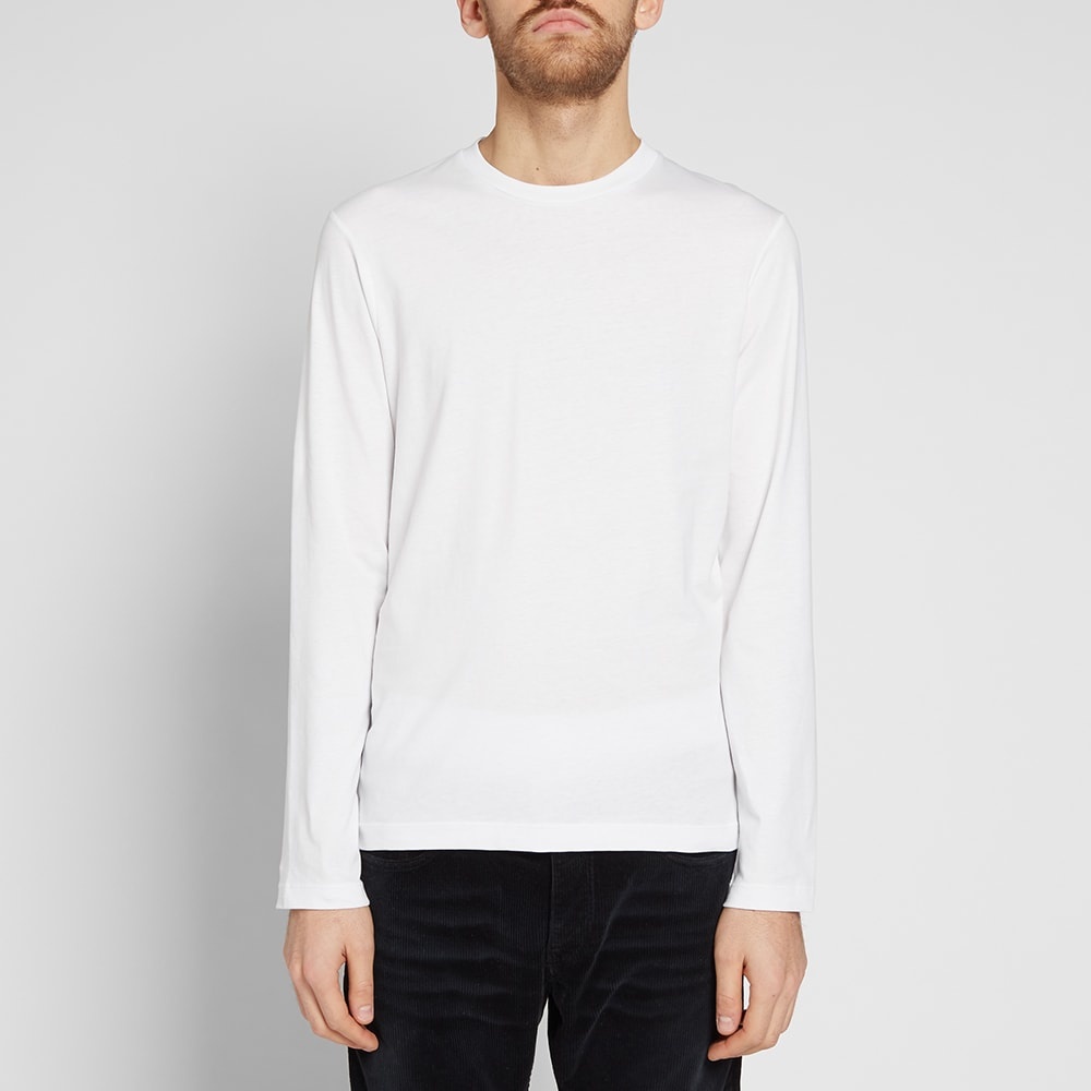 Helmut Lang Long Sleeve Overlay Logo Tee - 5