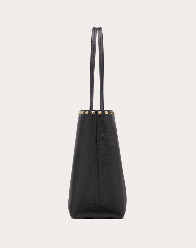 ROCKSTUD GRAINY CALFSKIN TOTE BAG 4