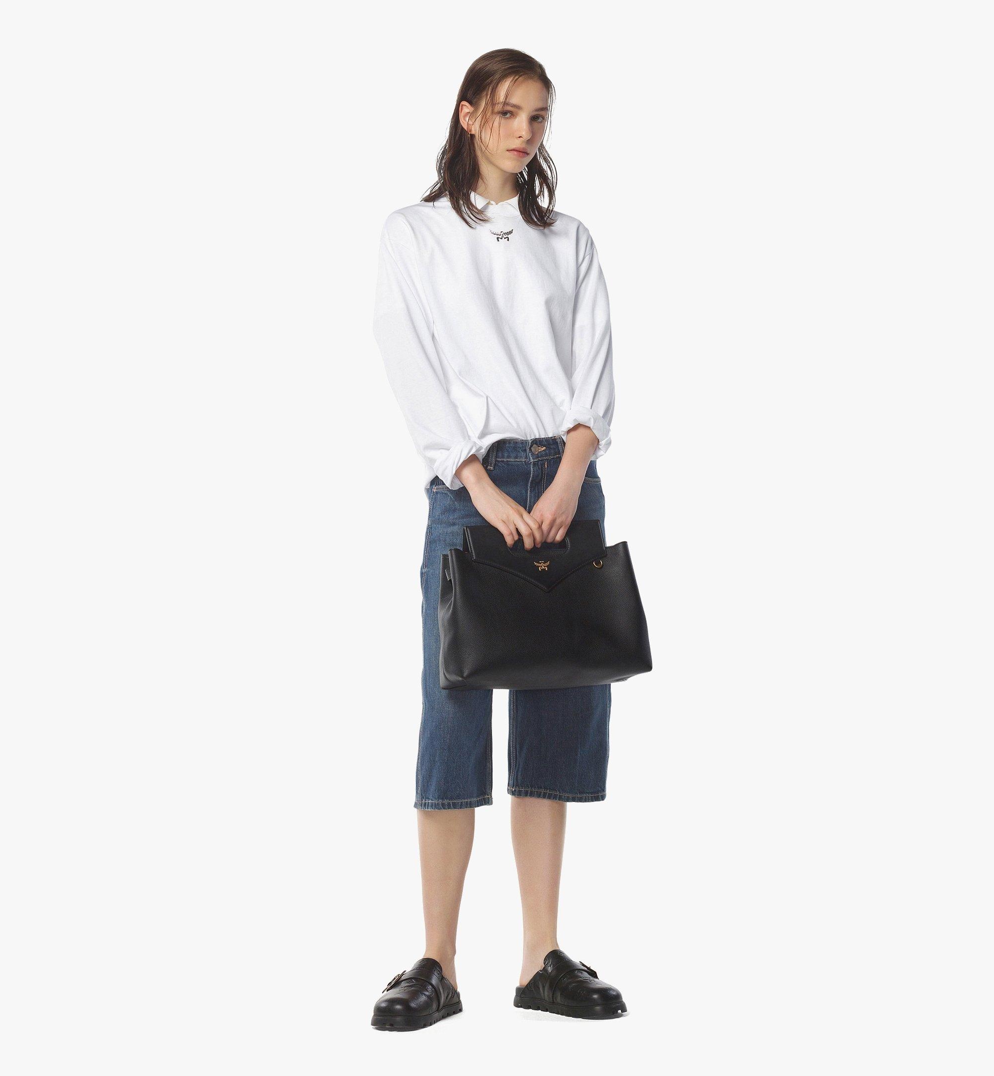 Soft Diamond Tote in Embossed Leather - 2