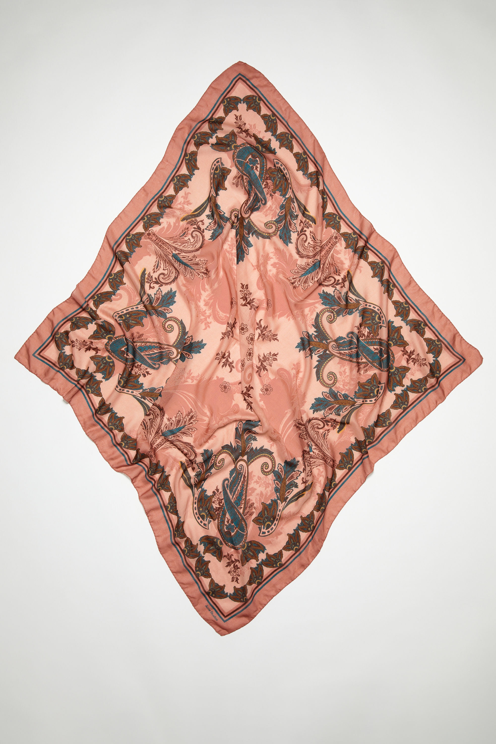 Printed cashmere scarf - Blush pink - 1