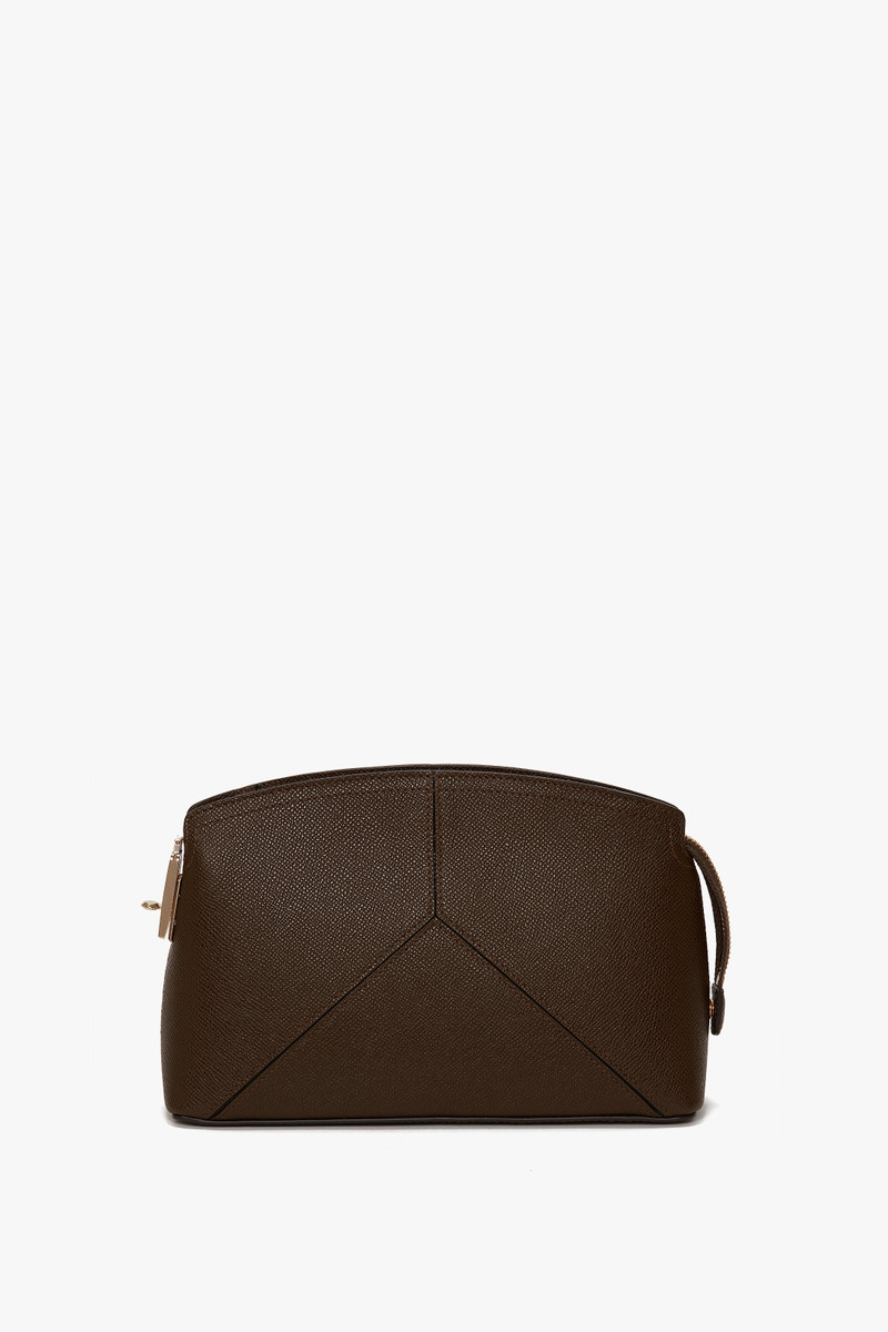 Victoria Crossbody Bag In Khaki Leather 4