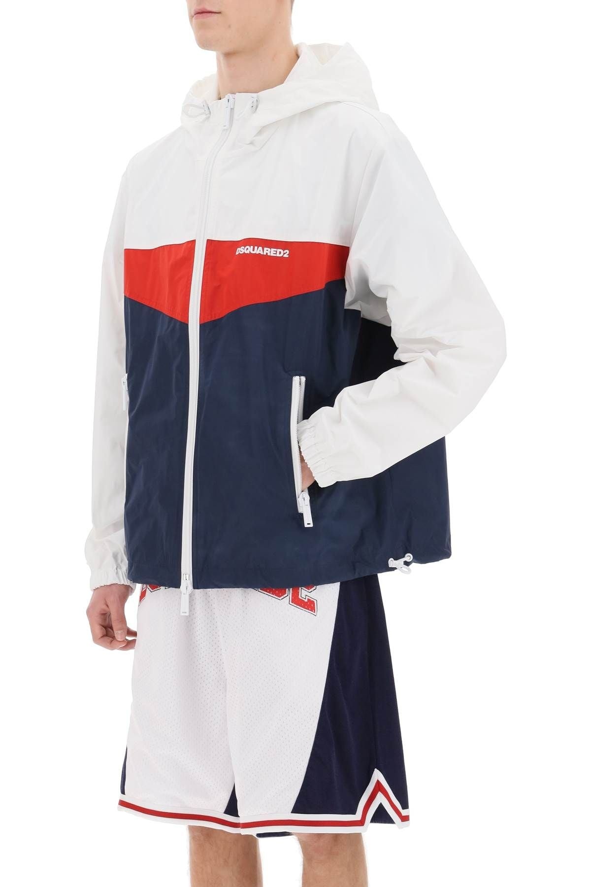 COLOR BLOCK WINDBREAKER JACKET - 5