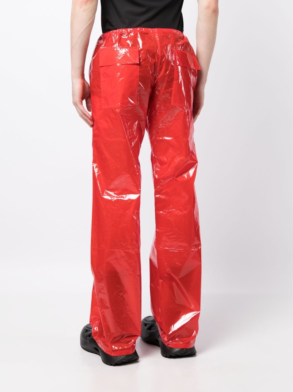 polished wide-leg trousers - 4