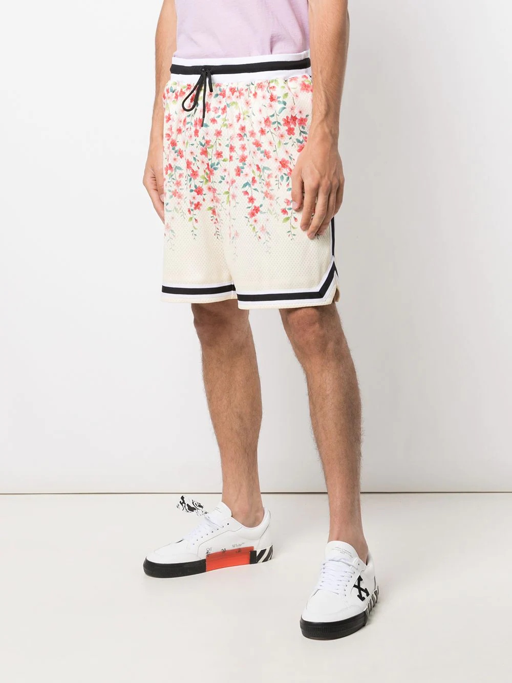 Game floral-print mesh shorts - 3