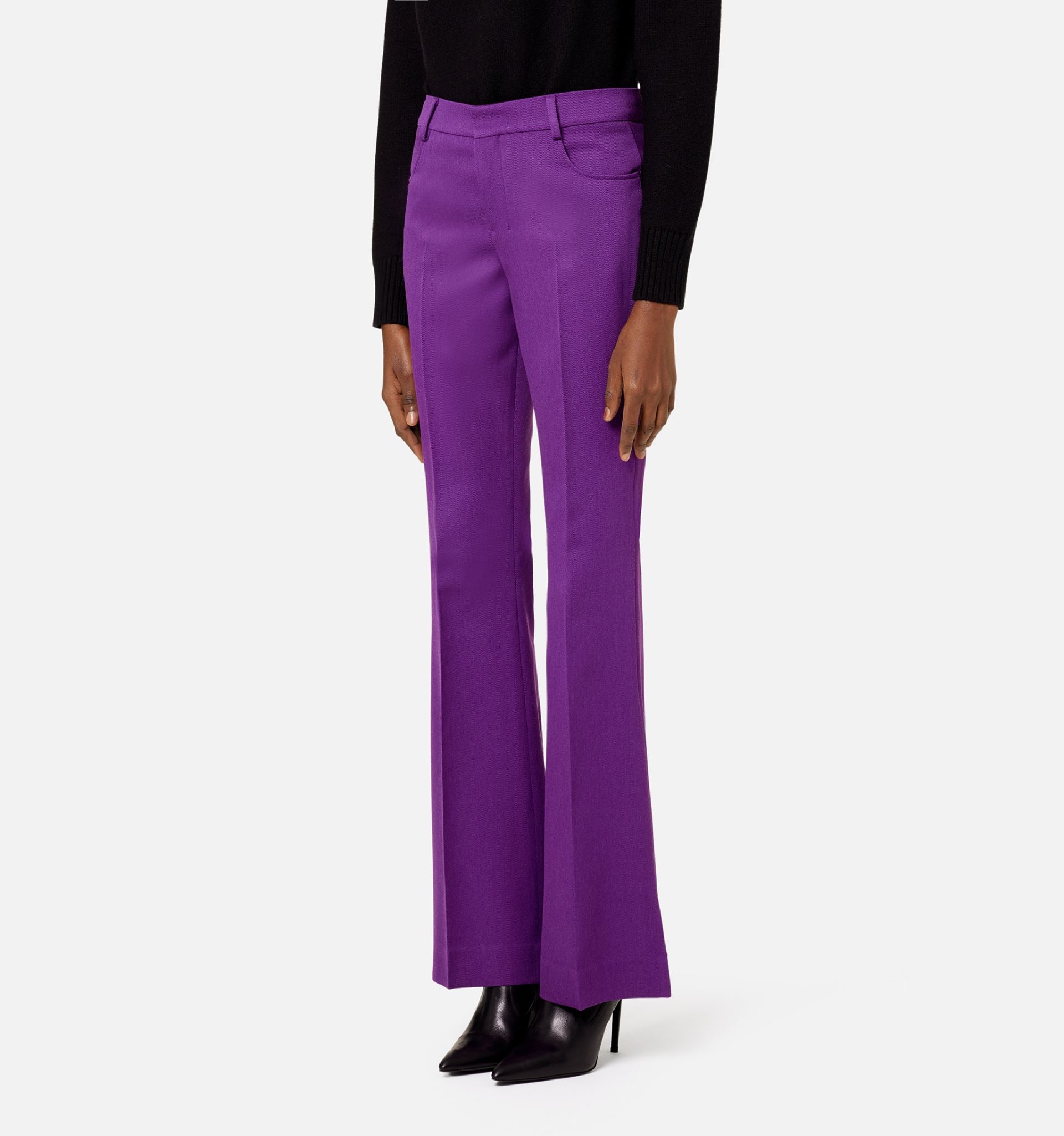 Flare Fit Trousers - 4