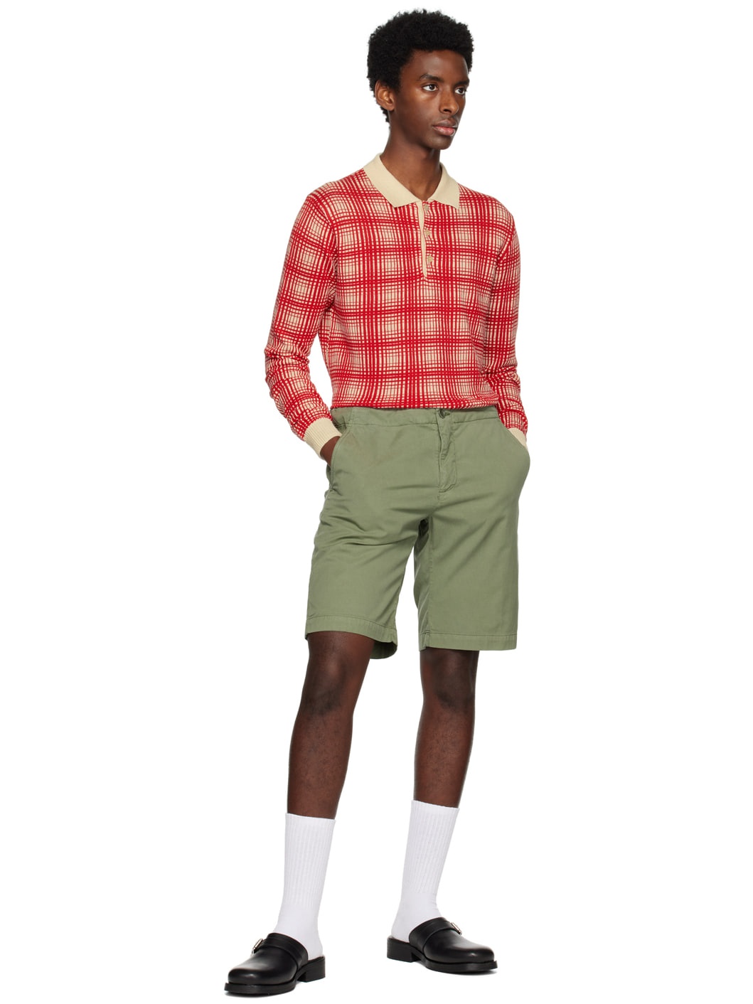 Khaki Bermuda Shorts - 4