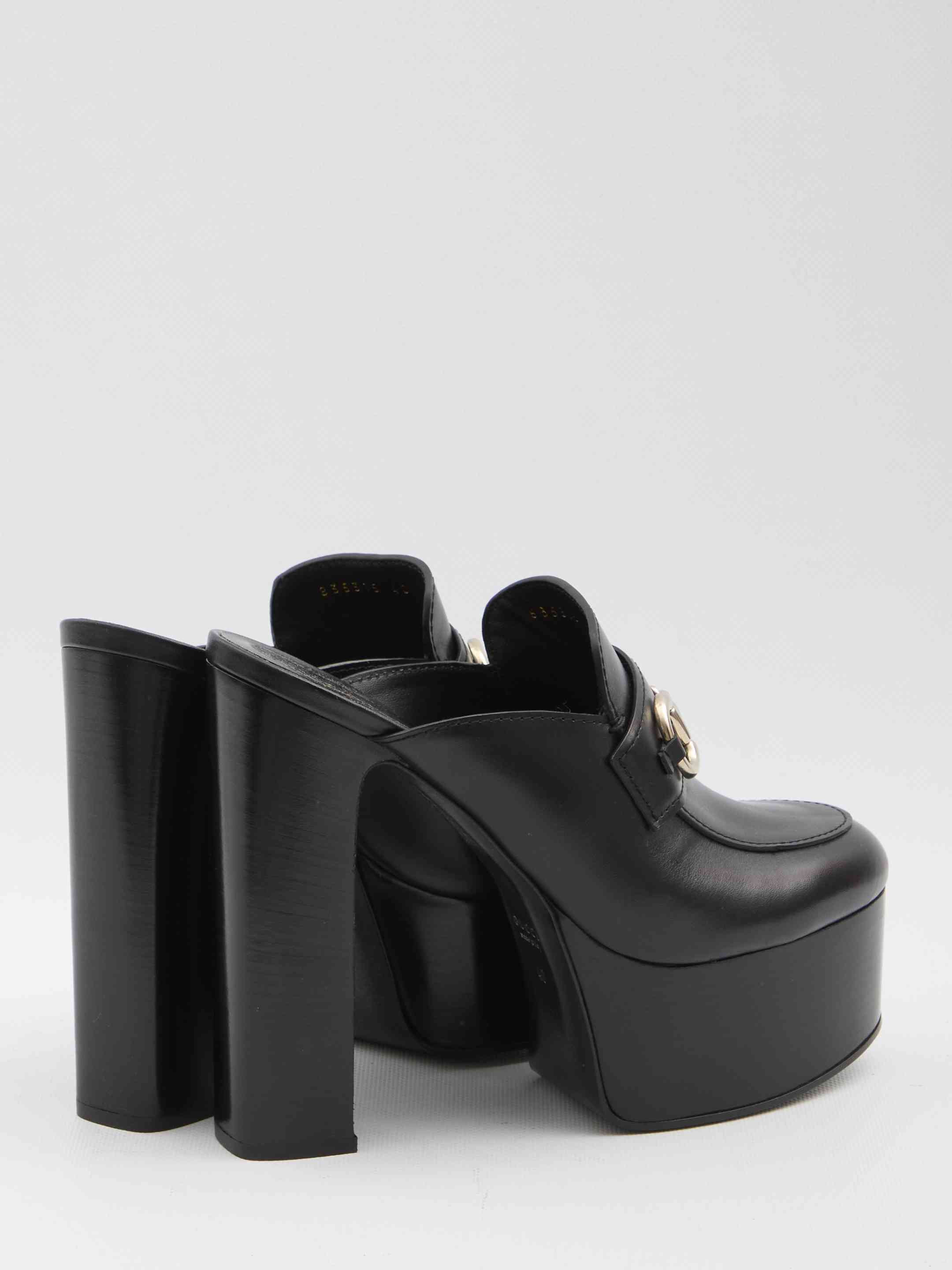 Gucci Women Platform Mules With Horsebit - 3