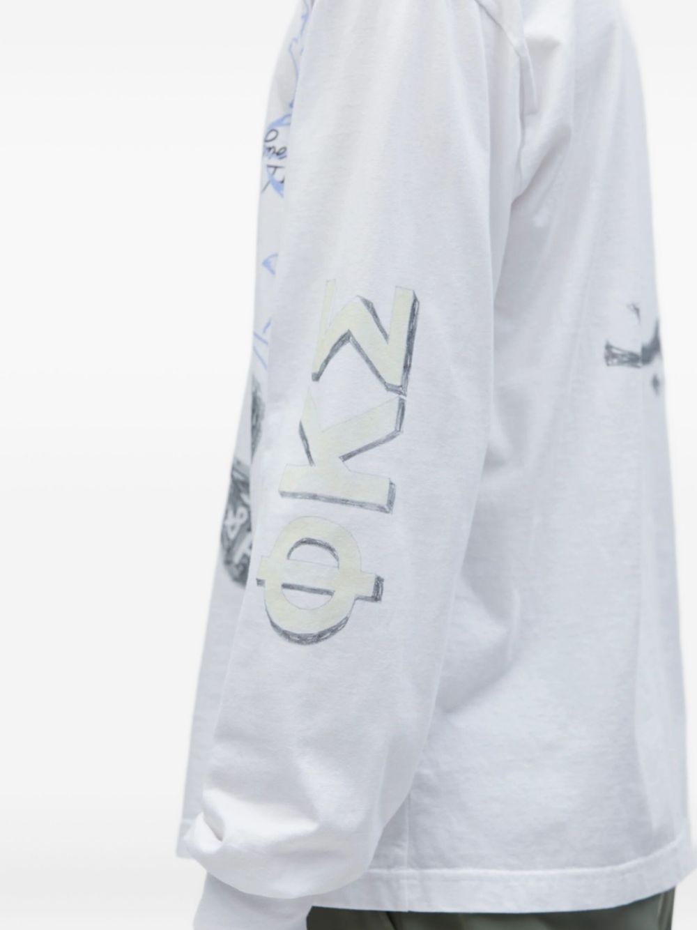 graphic-print long-sleeve T-shirt - 6