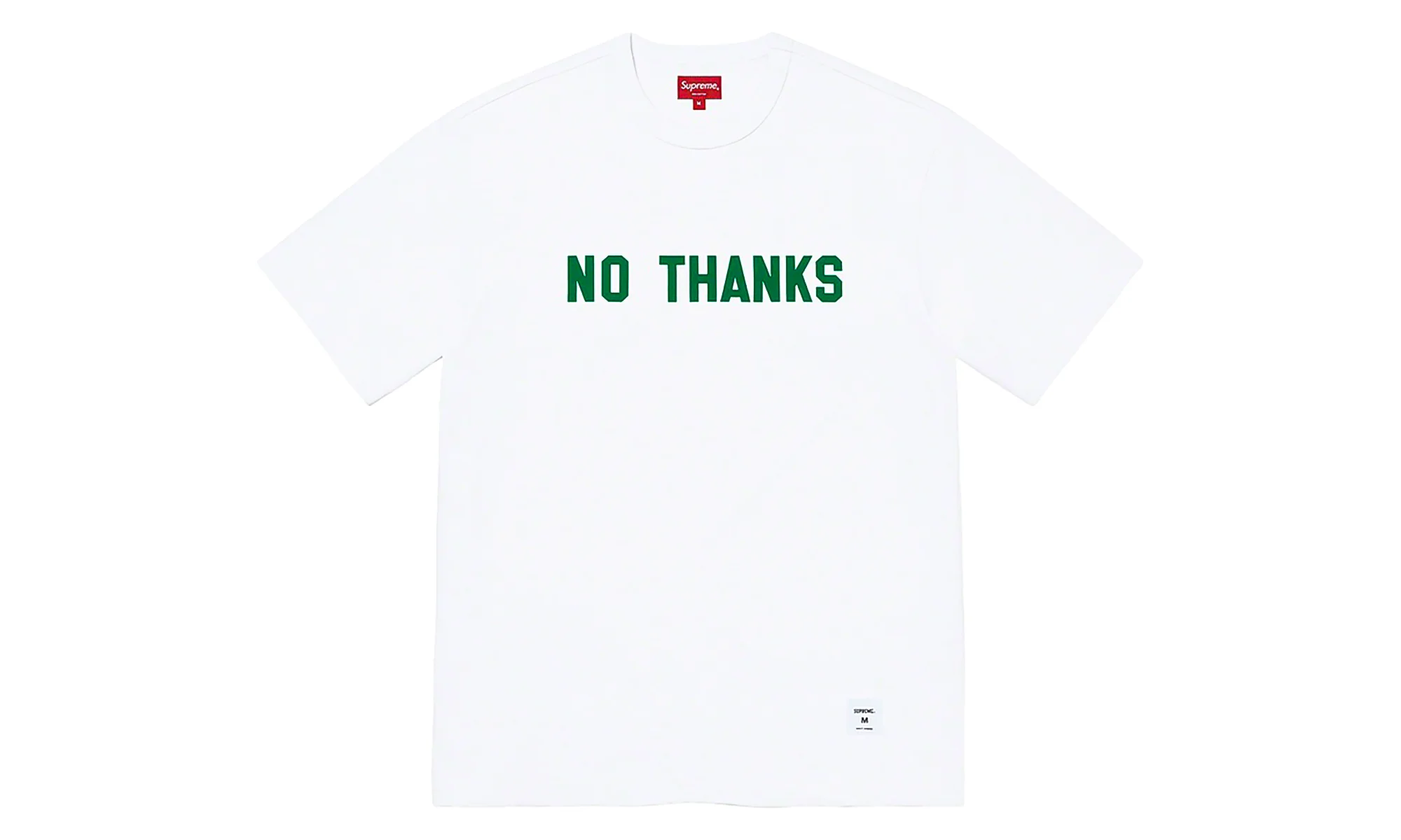 No Thanks Short Sleeves T-Shirt "FW21 - White" SU27556 - 1
