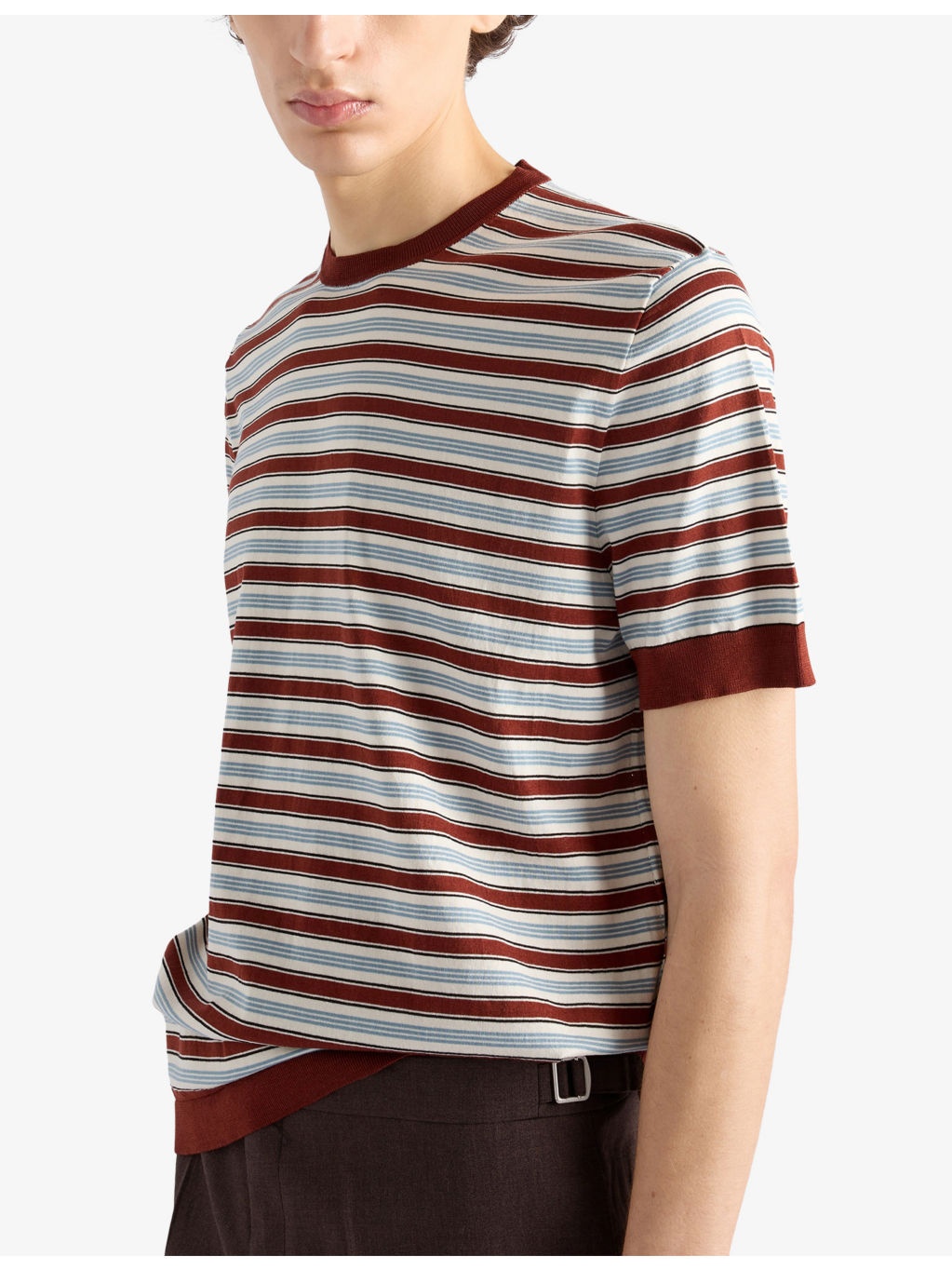 Striped Knitted Cotton Jumper - 3