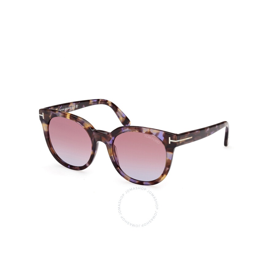 Tom Ford Moira Violet Gradient Oval Ladies Sunglasses FT1109 55Z 53 - 1