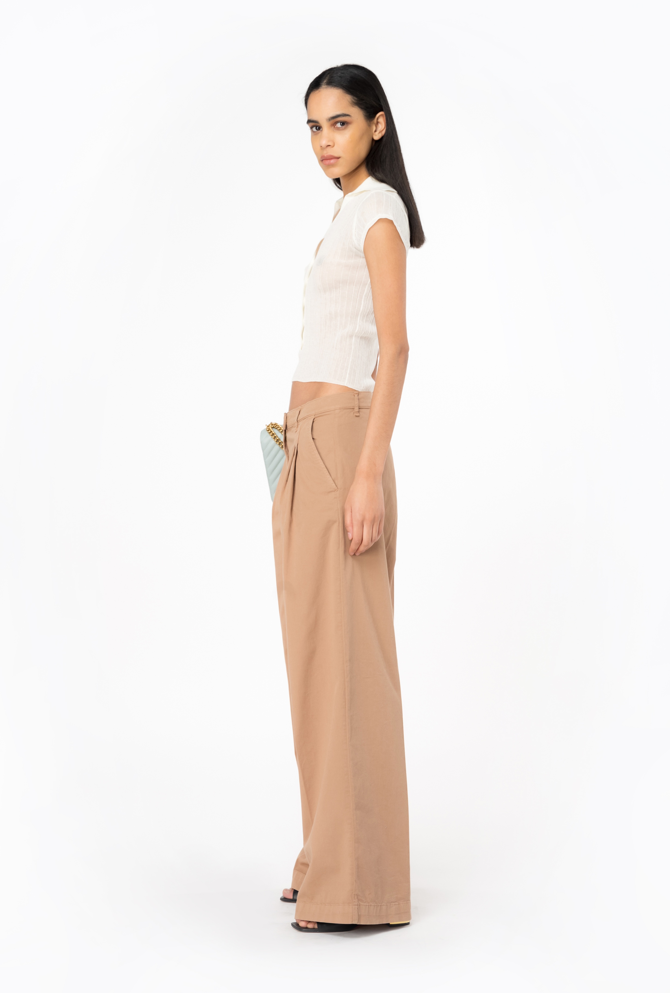 WIDE-LEG CAVALRY FABRIC TROUSERS - 3