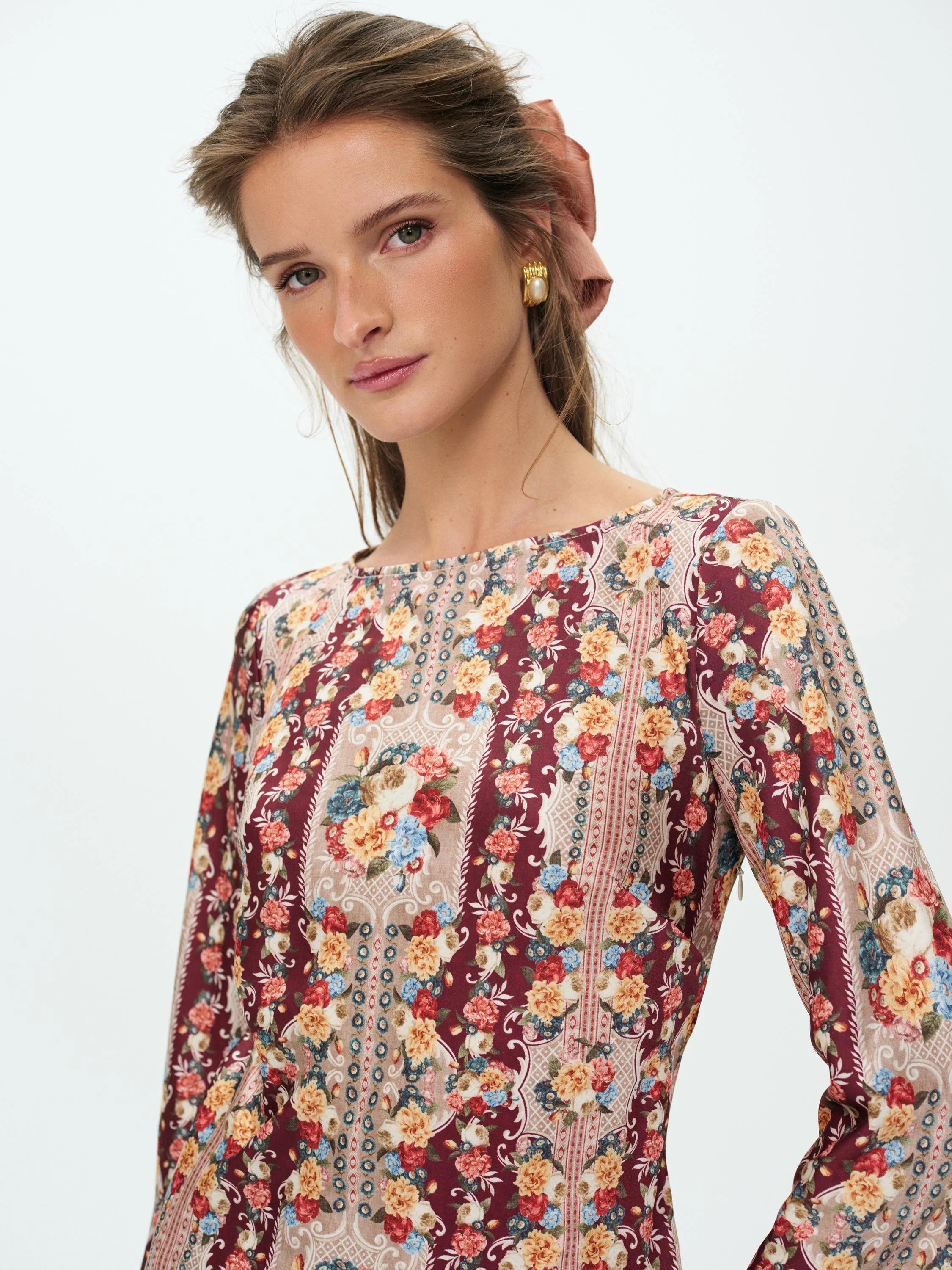 Maple Rose Mini Dress - 1