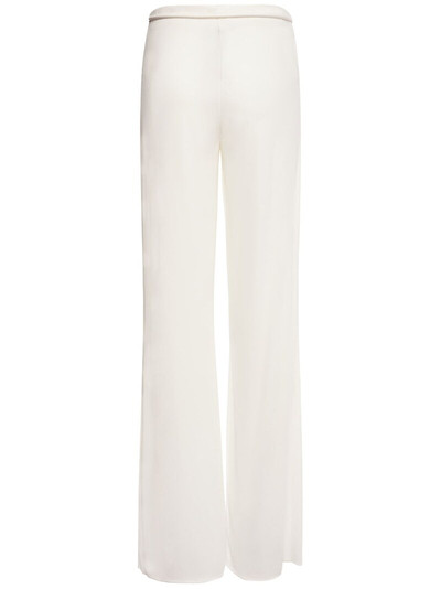 TOM FORD Jersey mid rise wrap wide pants outlook