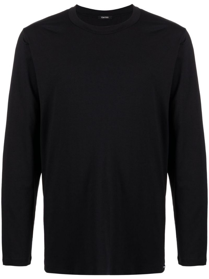 crew-neck long-sleeve T-shirt - 1